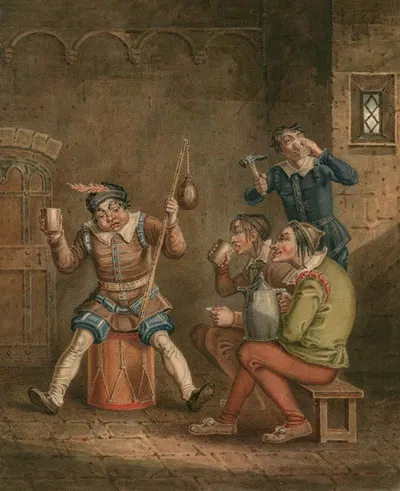 King Henry Sixth, second part [II, 3] Horner and his neighbors drinking by J. Coghlan, 1800-1830 — digital art print download