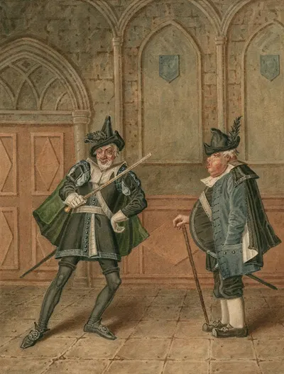 King Henry the fourth, second part [III, 2] Shallow and Silence by J. Coghlan, 1800-1830 — digital art print download
