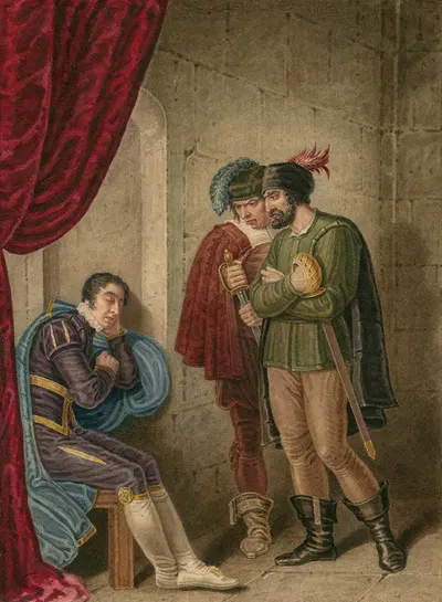 King Richard III [I, 4] Clarence and the two murderers by J. Coghlan, 1800-1830 — digital art print download