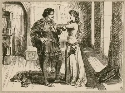 Гамлет, акт I сцена 3 by Дж. Е. Поузи, 1899 — digital art print download