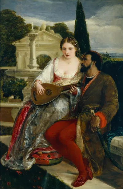 Othello's description of Desdemona by James Clarke Hook, 1852 — digital art print download