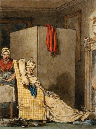 Scenes of the seven ages of man Pl.7 by John Augustus Atkinson — digital art print download