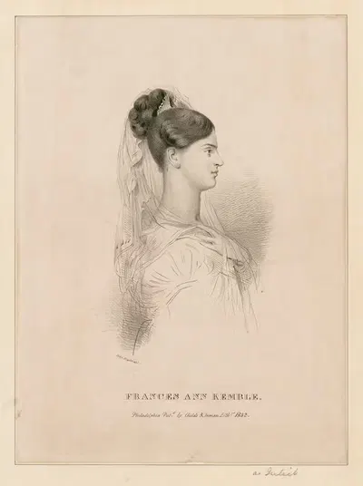 Франсис Энн Кембл by Джон Хейтер, 1832 — digital art print download