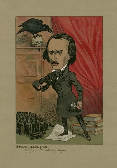 Эдгар Аллан По by Джозеф Клейтон Кларк (Кид) — digital art print download
