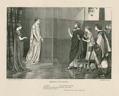 Гермиона и Леонтес, Паула; Нет, подайте руку, Сказание зимы, акт V, сцена III by Джозеф Суэйн — digital art print download