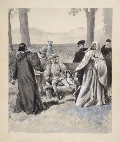 Возрождение Ричарда II в театре Его Величества by Поль Тириа, 1903 — digital art print download