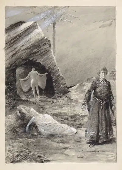 Буря, акт 1 by Поль Тириа, 1903 — digital art print download