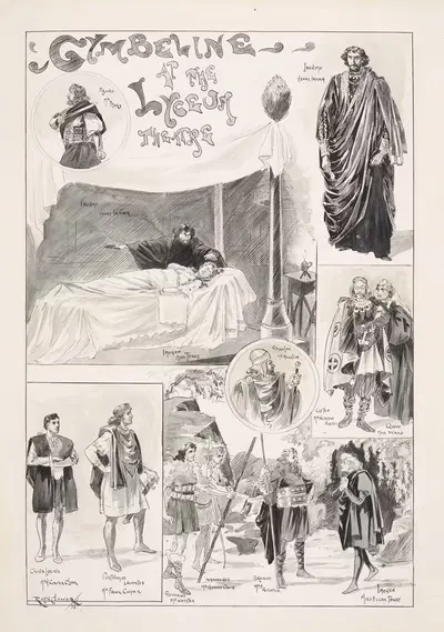 Симбелин в театре Лицеум by Ральф Кливер, 1896 — digital art print download
