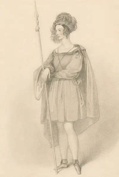 Ellen Tree as Rosalind in Shakespeare's As you like it 'Thou speak'st wiser than thou art ware of' 2 by Richard James Lane,…