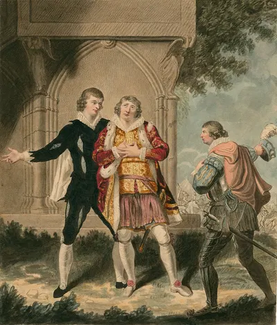 King John, with Messers Powell, Bensley and J. R. Smith by Sylvester Harding — digital art print download