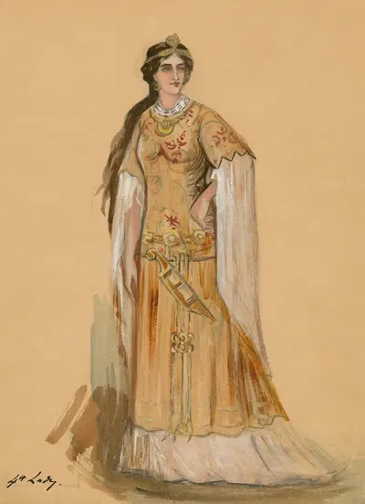 Зимняя сказка; 4-я дама by Том Хеслвуд, 1904 — digital art print download