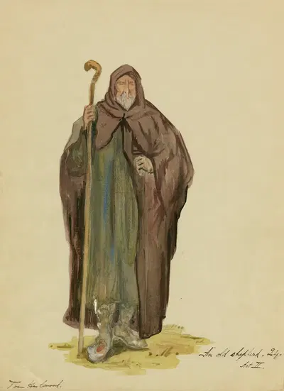 The Winter's Tale; An old shepherd Act II by Tom Heslewood, 1904 — digital art print download