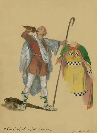 Зимняя сказка; Клоуны by Том Хеслвуд, 1904 — digital art print download