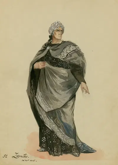 Зимняя сказка; Леонти, последний акт by Том Хеслвуд, 1904 — digital art print download
