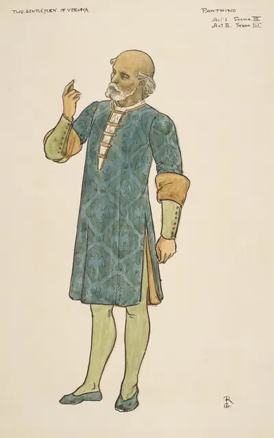 Два джентльмена из Вероны; Пантин, Акт I, Сцена III by Уолфорд Грэм Робертсон, 1895 — digital art print download