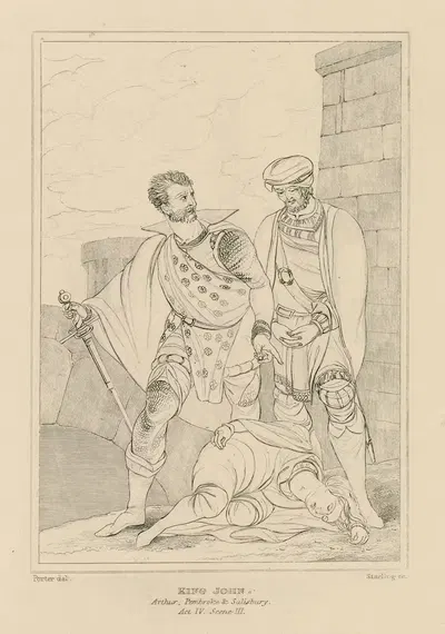 King John, act 4, scene 3, Arthur, Pembroke, Salisbury & c by William Francis Starling — digital art print download