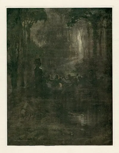 Двенадцатая ночь, акт II, сцена 3 by Уильям Хит Робинсон, 1908 — digital art print download