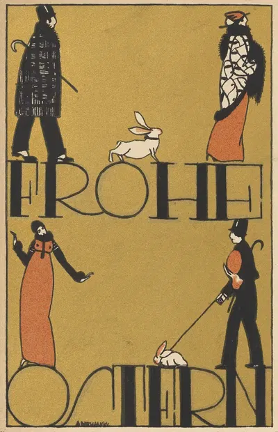 Nr. 793: Пасхальная открытка by Арнольд Неханский, 1912 — digital art print download