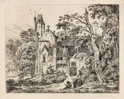 Kloster im Walde by Carl Blechen, 1823 — digital art print download