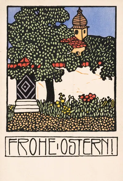 Nr. 193: Osterkarte by Carl Krenek, 1909 — digital art print download