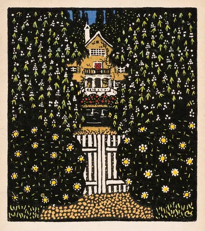 Nr. 257: Gartentor zu einem Landhaus by Carl Krenek, 1909 — digital art print download