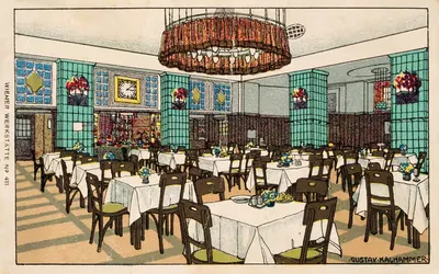Nr. 411: Ресторан Staatsbahnhof, Вена X, Йозеф Похл by Густав Кальхаммер, 1911 — digital art print download