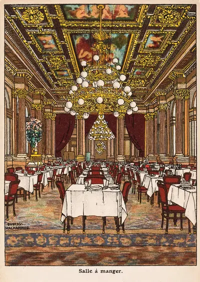 № 502: Столовая by Густав Кальхаммер, 1911 — digital art print download