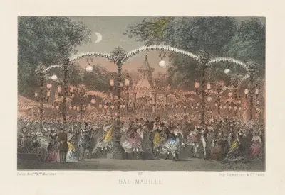 Бал Мабиль by Имп. Лемерсье и Ко, 1860 — digital art print download