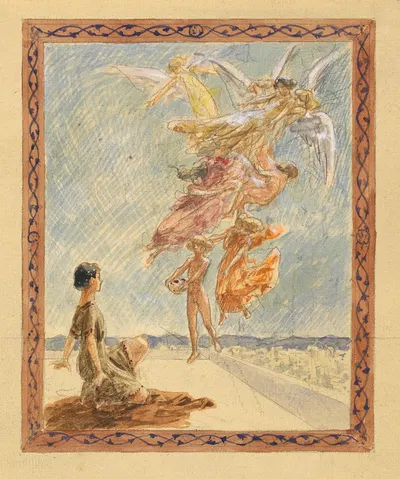 Из цикла Оберон by Йозеф Энгельхарт, 1901 — digital art print download