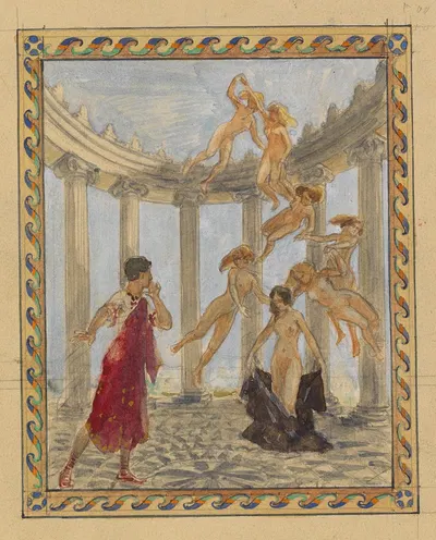 Из цикла Оберон by Йозеф Энгельхарт, 1903 — digital art print download