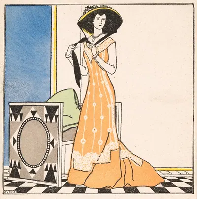№ 229: Модная карта by Йозеф фон Дивеки, 1909 — digital art print download