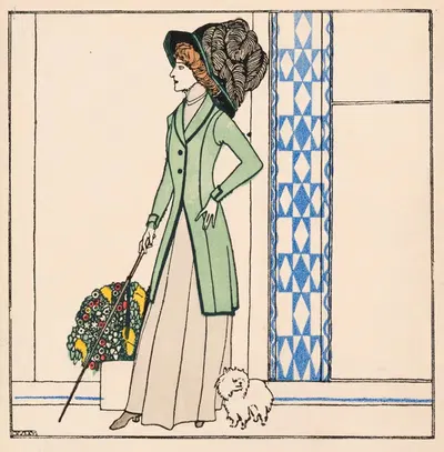 Nr. 230: Модельная карта by Йозеф фон Дивеки, 1909 — digital art print download