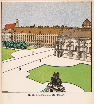 № 262: Императорская резиденция в Вене by Йозеф фон Дивеки, 1909 — digital art print download