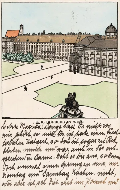 № 262: Императорская резиденция в Вене by Йозеф фон Дивеки, 1909 — digital art print download