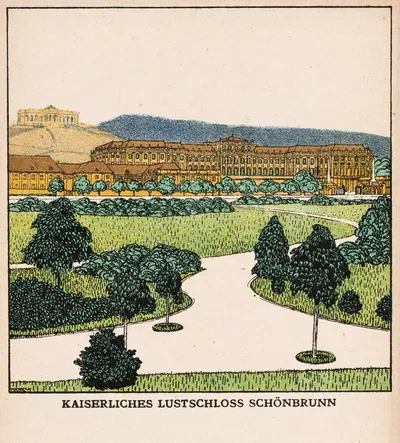 № 266: Императорский загородный дворец Шенбрунн by Йозеф фон Дивеки, 1909 — digital art print download