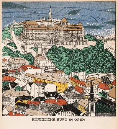 Nr. 267: Королевский замок в Офене by Йозеф фон Дивеки, 1909 — digital art print download