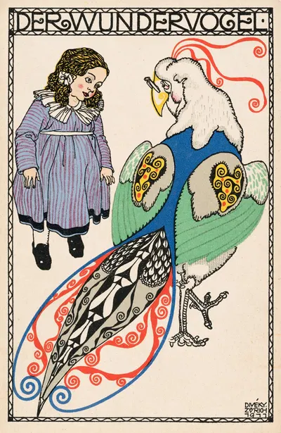 Nr. 501: "Чудесная птица by Йозеф фон Дивеки, 1911 — digital art print download