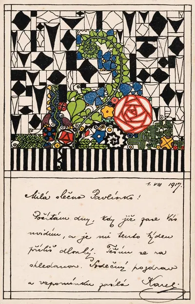 Nr. 749: Цветочное оформление by Йозеф фон Дивеки, 1912 — digital art print download