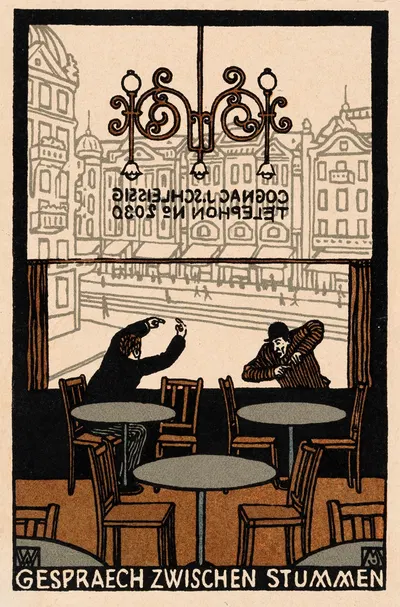 Разговор между немыми by Мориц Юнг, 1907 — digital art print download
