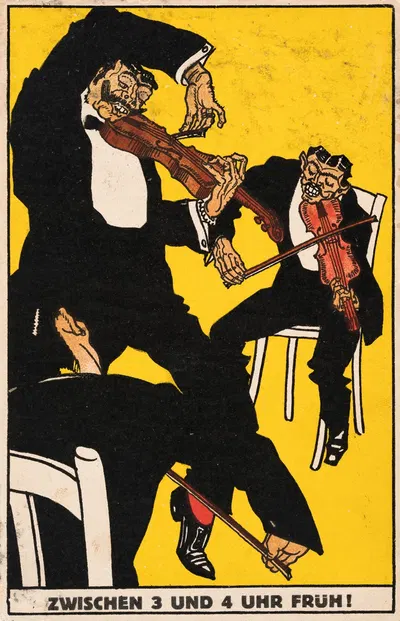 Nr. 510: Между 3 и 4 часами утра! (Между 3 и 4 часами утра!) by Мориц Юнг, 1911 — digital art print download
