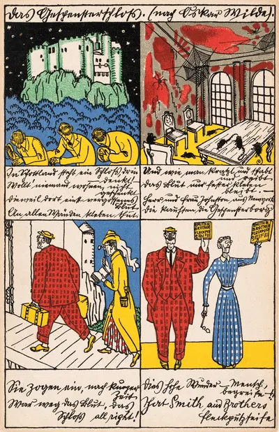 № 516: Замок привидений (по Оскару Уайльду) by Мориц Юнг, 1911 — digital art print download