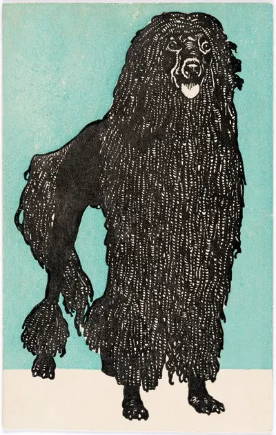 № 676: Пудель by Мориц Юнг, 1912 — digital art print download