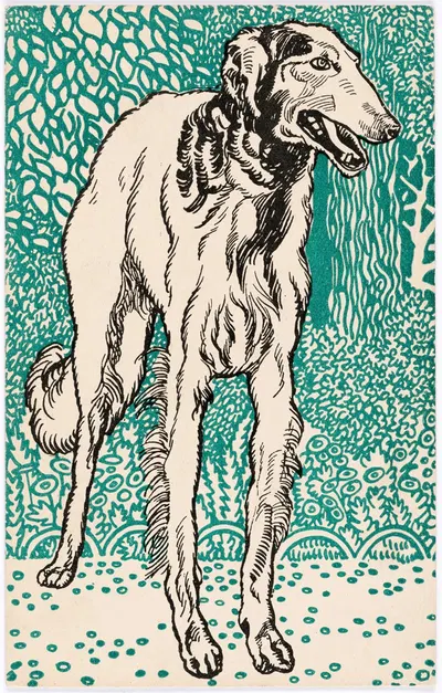 № 677: Грейхаунд by Мориц Юнг, 1912 — digital art print download