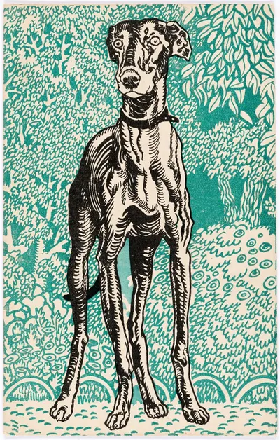 № 678: Грейхаунд by Мориц Юнг, 1912 — digital art print download