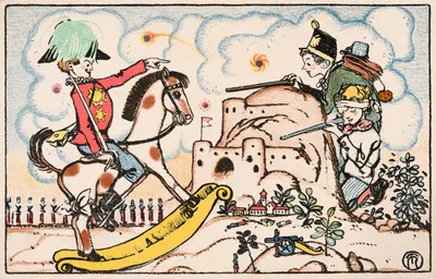 Nr. 337: Kinderträume, 2. Im Krieg by Richard Teschner, 1911 — digital art print download
