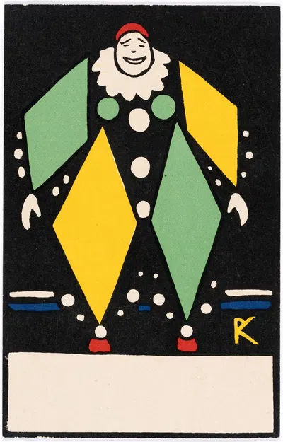 № 94: Клоун by Рудольф Кальвах, 1907 — digital art print download
