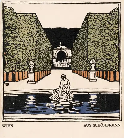 № 137: Вена, Из Шёнбрунна by Урбан Янке, 1908 — digital art print download
