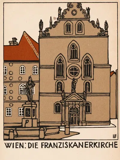 Nr. 138: Вена: Францисканская церковь by Урбан Янке, 1908 — digital art print download