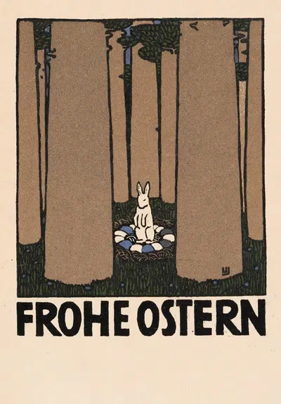 № 145: Пасхальная открытка by Урбан Янке, 1908 — digital art print download