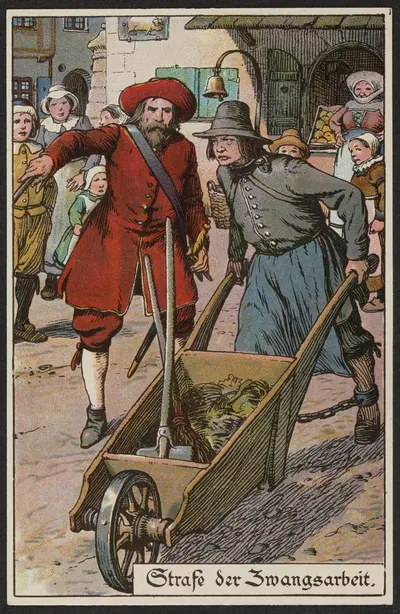 Strafe der Zwangsarbeit by Adolf Jodolfi — digital art print download